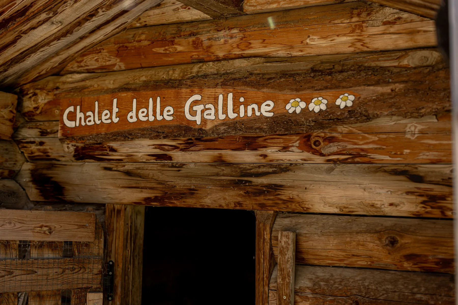 Hühnerstall-Schild Chalet delle Galline